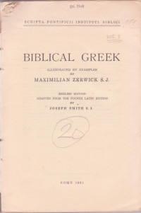 Image of Biblical Greek