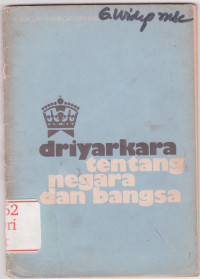 Image of Driyarkara tentang Negara dan Bangsa