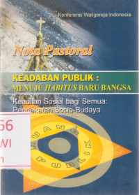 Image of Nota Pastoral. Keadaban Publik: Menuju Habitus Baru Bangsa