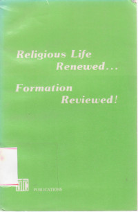 Image of Religious Life Renewed.....Formation Reviewed!