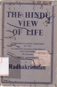 Image of The Hindu view of Life